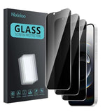 3 Pack Privacy Screen Protector For Iphone 16E 2025(6.1 Inch), Anti Spy Tempered Glass 9H Hardness, Black Protector Anti Spy, Bubble Free, Anti-Scratch