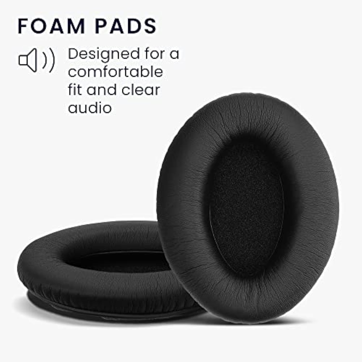 kwmobile Ear Pads Compatible with Bose A20 Aviation Headset Earpads - 2X Replacement for Headphones - Black