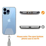 Phone Lanyard 2 Pack-2× Adjustable Neck Strap,2× Phone Patches,Universal Cell Phone Multifuctional Patch Lanyards Compatible With Most Smartphones(Black+Gray)