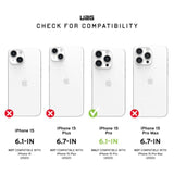 Uag [Updated Ver] Compatible With Iphone 15 Pro Case 6.1" Plasma Ice Rugged Transparent Clear Military Grade Drop Tested Protective Cover