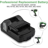 3.0Ah 18V Battery For Hitachi Bsl1815X Bsl1815S Bsl1830 Bsl1830C 330139 330557 339782 Replacement Battery Slide Style