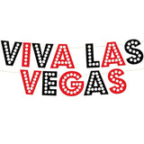 Viva Las Vegas Red And Black Glitter Banner - Las Vegas Bachelorette And Birthday Party Decorations, Favors, Supplies, And Ideas