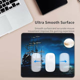 Mouse Pad Pirate Ship Sailing Mouse Pads For Desk Non-Slip Rubber Base Square Gaming Mousepad Mat For Computer Home Office