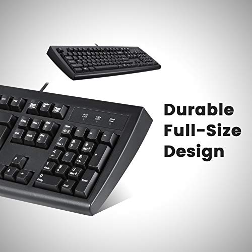 Periboard-107 Wired Ps2 Full Size Keyboard, Us English Layout