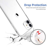 Clear Shockproof Phone Case Compatible with iPhone 11 6.1 Inch Slim Protective Bumper Cover