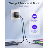 Usb C Charger Block, 30W Usb C Charger Fast Charging, Dual-Port Compact With Foldable Plug, Compatible With 16/16 Pro/15/15 Plus/15 Pro/15 Pro Max/14/13/12/11