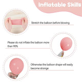 Blush Pink & Gold 12" Balloon Set Retro Pink, Champagne & Confetti