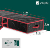 Heavy Duty Wrapping Paper Organizer - Black Christmas Storage Bag For Gift Bags & Decorations