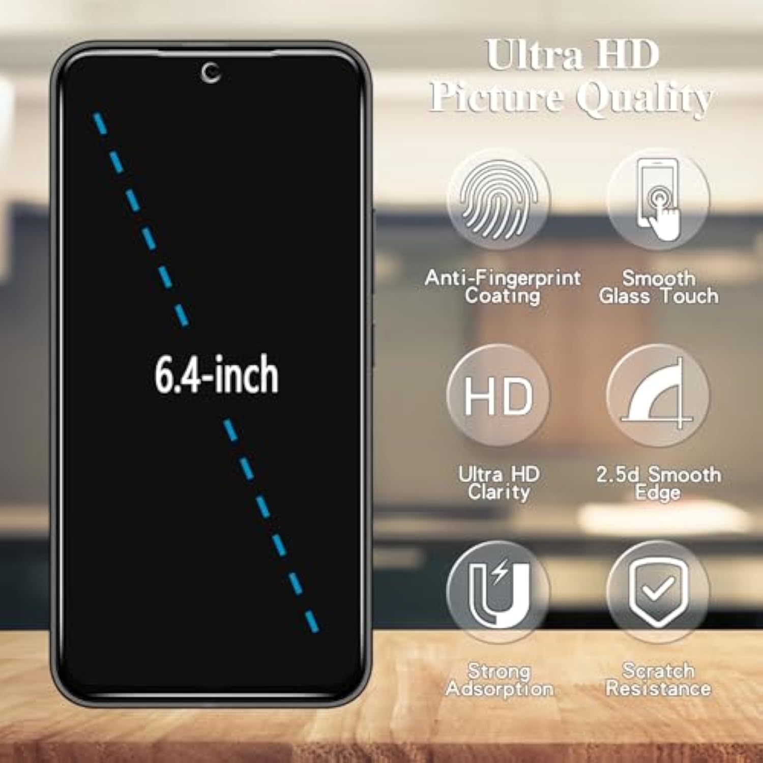2+2 Pack Privacy Screen Protector For Samsung Galaxy A54 Tempered Glass, 2 Pack Privacy Film + 2-Pack Camera Lens Protector, Anti Spy Protection, Bubble Free, Case Friendly, Easy To Install