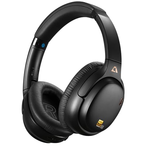 E700 Hybrid Active Noise Cancelling Headphones, Bluetooth Wireless Hi-Res Audio LDAC, Comfortable Over Ear for Commuters Traveler Student, aptX Low