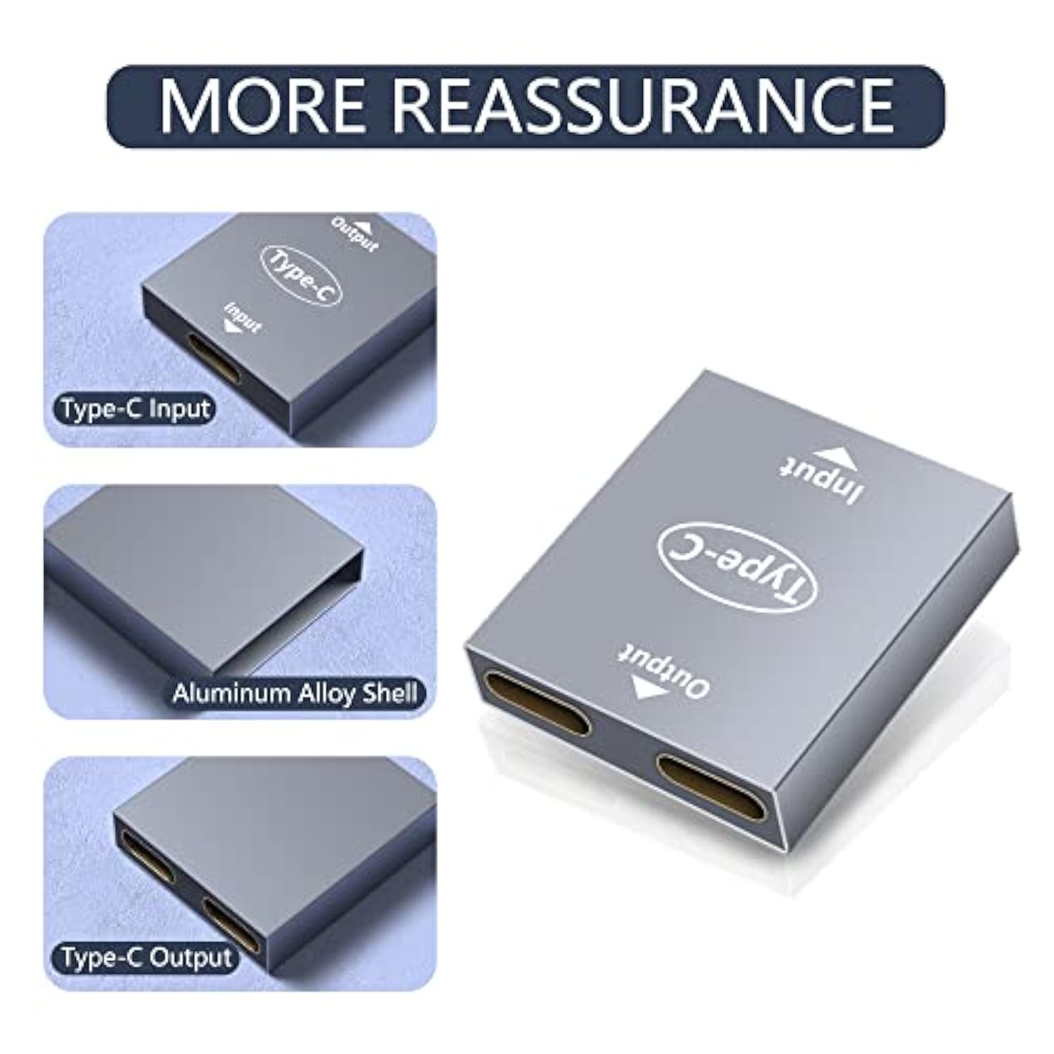 Usb C Splitter Dual Usb C Charger Adapter Usb Female To Female Double Usb C Po