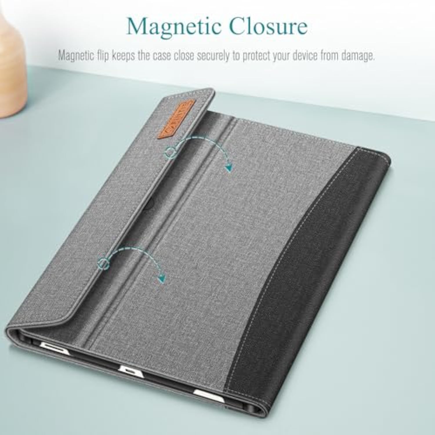 Fintie Case For Samsung Galaxy Tab S10 Fe/ S9 Fe 5G 10.9 Inch/Tab S9 11 Inch With Builtin S Pen Holder, Multiple Angle Portfolio Business Cover With Pocket Auto Sleep/Wake, Gray