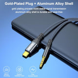 Usb C To Aux 3.5Mm Audio Jack Cable 4Ft, 2 Pack Type C Adapter To 3.5Mm Headphone Car Stereo Compatible With Iphone 15 Pro Max 15 Plus Ipad Pro Galaxy S23 S22 S21 Ultra Pixel 7 7 Pro
