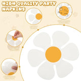 96 Pcs Blue Dog Birthday Party Plates And Napkins Set Pink Blue Plates Daisy Flower Napkins Dog Paw Tableware For Baby Shower Puppy Theme Birthday Party Supplies