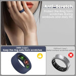 Ring Cover For Oura Ring Gen 4/ Gen 3, Anti-Scratch Elastic Silicone Case Protector For Men Women Working Out Gym