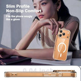 For Iphone 17 Pro Case Clear,Magnetic Iphone 17Pro Case With Screen Protector & Camera Protector [Compatible With Magsafe], Shockproof Tpu Cover For Iphone Pro 17 Phone Cases-Transparent