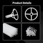 20Pcs Balloon Sticks With Cups Clear Balloon Holder Stick Stand 15Inches To 32Inches Large And Long Party Balloon Stand For Bobo Balloons Birthday Wedding Party Supplies