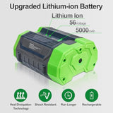 56V Battery Replacement For Ego 56V Battery Compatible With Ba2800 Ba4200T Ba4200 Ba1400 Ba2800T Ba5600T 5.0Ah Lithium Ion Batteries