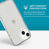 Iphone 14 Evo Clear – Scratch-Resistant, Shock-Absorbing Clear Phone Case With 12Ft Multi-Drop Protection