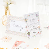 Pastel Woodland Fairy Theme Invitation Card Envelope Stickers Girls Enchanted Party Decorations Forest Garland Theme Birthday Invites For Kids Fairy Birthday Invitation 36Pcs