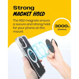 Onthegrip Compatible With Magnetic Authentic Translucent Color Design Collapsible Mobile Phone Grip Stand Holder For Smartphone Tablet Cell Phone Accessory (Transparent)