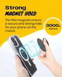 Magnetic 3D Gummy Bear Style Expandable Collapsible Mobile Phone Grip Stand Holder for Smartphone Tablet Cell Phone Accessory (Matte Holographic)