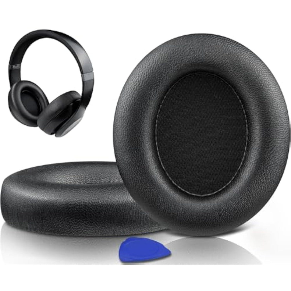 Lambskin Replacement Earpads For Beats Studio Pro Wireless Noise Cancelling Headphones, Cushions Ear Pads With High-Density Noise Isolation Foam - Black