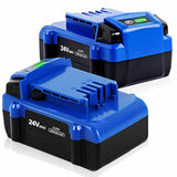 ?Upgrade!? 2Pack 6.0Ah Replace Battery For Kobalt 24V Battery Max Kb624-03 Kb524-03 Kb424-03 Kb224-03 Kb124-03 Lithium Ion Cordless Tools High Capacity Battery[Can'T Fit Snow Joe &Sun Joe &Chain Saw]