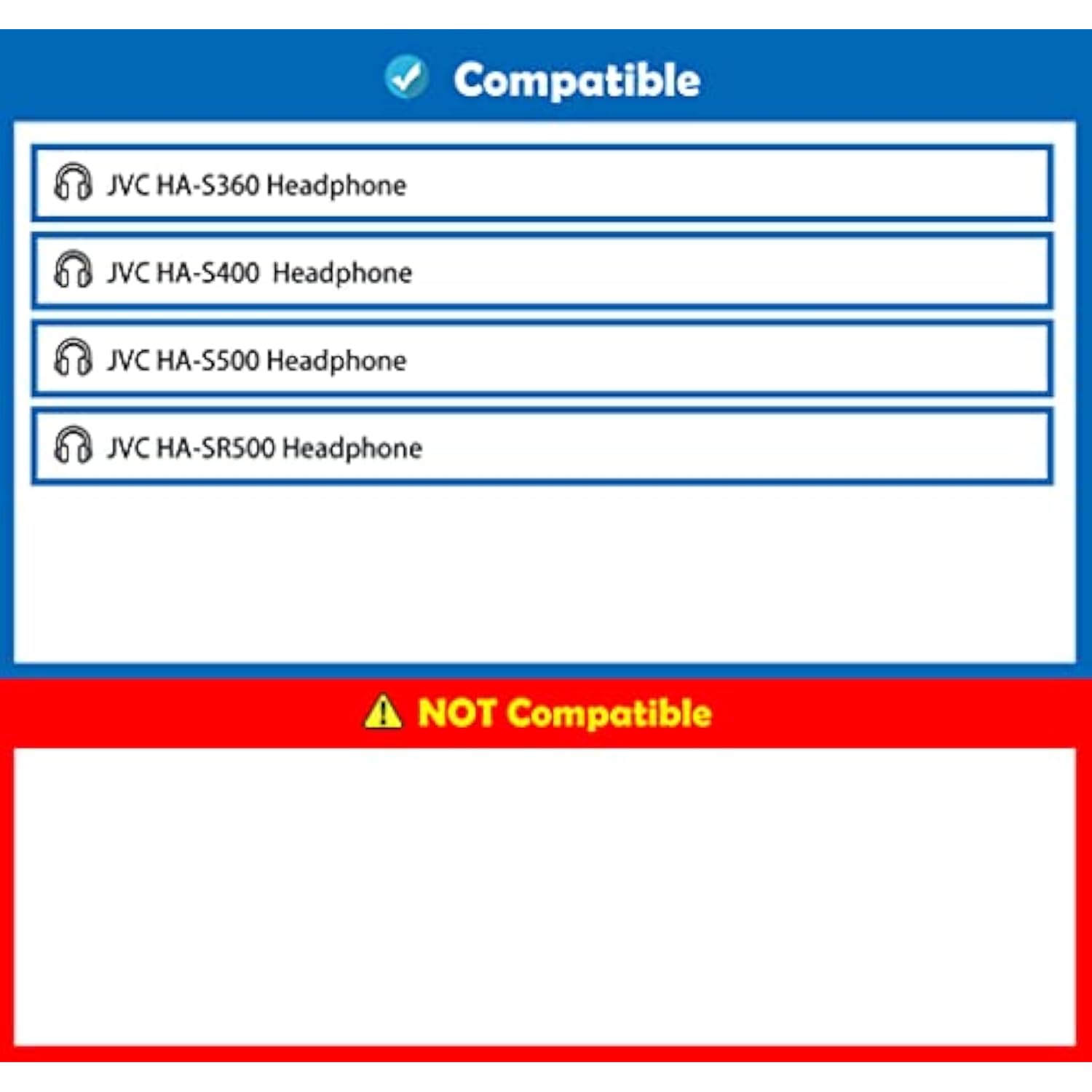 Professional Headphone Earpads Replacement Headset Ear Pads Compatible With Jvc Ha-S360 S400 S500 Sr500 Headphones