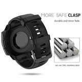 NotoCity for Garmin Instinct Band, Soft Silicone Replacement Watch Strap Compatible with Garmin Instinct 2/ Solar/Tactical(Black)