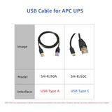 Sh-Rj50A Usb To Rj50 10Pin Cable For Apc Ups Devices Equivalent To Ap9827(1.8M