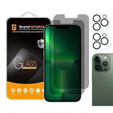 (2 Pack) (Privacy) Anti Spy Screen Protector Designed For Iphone 13 Pro Max (6.7 Inch)+ Camera Lens [Tempered Glass] Screen Protector, Anti Scratch, Bubble Free