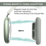 Replacement Earpads For Airpods Max, Ear Cushions Replacement For Airpod Max Headphone, Ear Pads Cover With Durable Mesh Fabric & Memory Foam, Comfortable And Easy Installation-Green