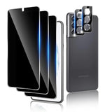 [3+2 Pack] For Galaxy S21/S21 5G Privacy Anti-Spy Screen Protector And Camera Lens Protector,9H Hardness,Anti-Scratch,Hd Clear,[Case Friendly]