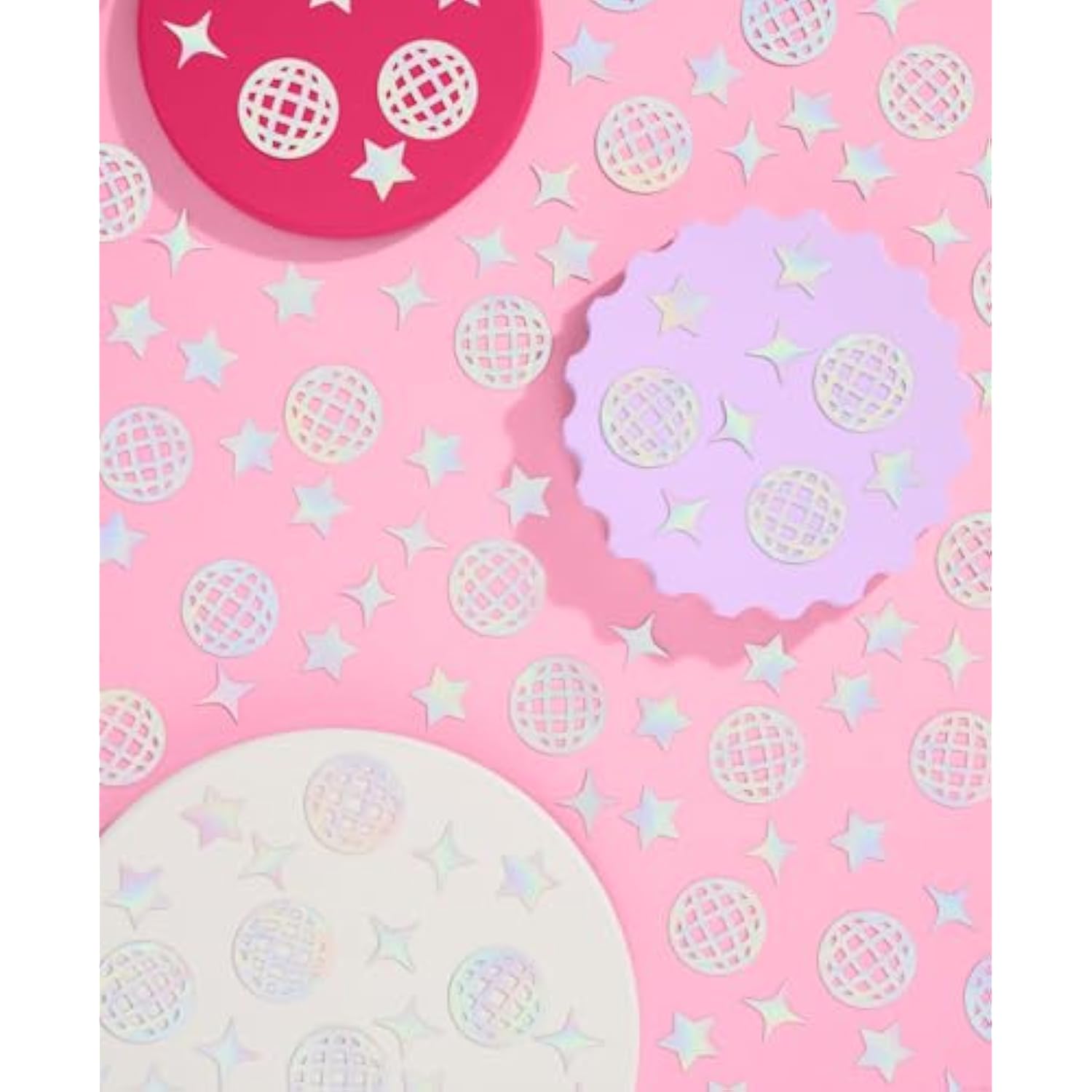 Disco Ball Foil Confetti - 200 Pc | Bachelorette Party Decoration, Cute Birthday Table Decor, Groovy Engagement Decor, Bridal Shower Supplies