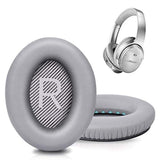 Premium Replacement Ear Pads For Bose Qc35 & Qc35Ii Headphones Made By - Comfortable Adaptive Memory Foam And Extra Durable - Fits Quietcomfort 35 & 35Ii / Soundlink 1&2 Ae?Over-Ear? (Silver)