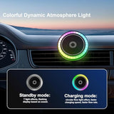 Magnetic Phone Car Mount With Light Car Phone Holder Wireless Charger With 18W Adapter Air Vent Wireless Car Charger 360° Adjustable Rotation Fast Charging Compatible With Iphone Car Mount