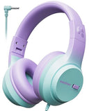 Kids Headphones, 74/85/94dB Volume Limiter, Foldable Wired Over Ear Headphones for Travel, 3.5mm Jack, Toddler Headphones for School, Chromebook,