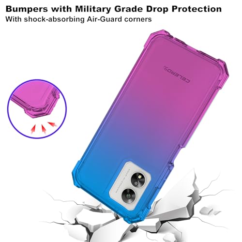 For Boost Summit 5G Cell Phone Case, With Screen Protector, Dual Layer Protective, Shockproof Corner Tpu Bumper, Slim Silicone Heavy Duty Cover For Boost Mobile Summit 5G-Blue