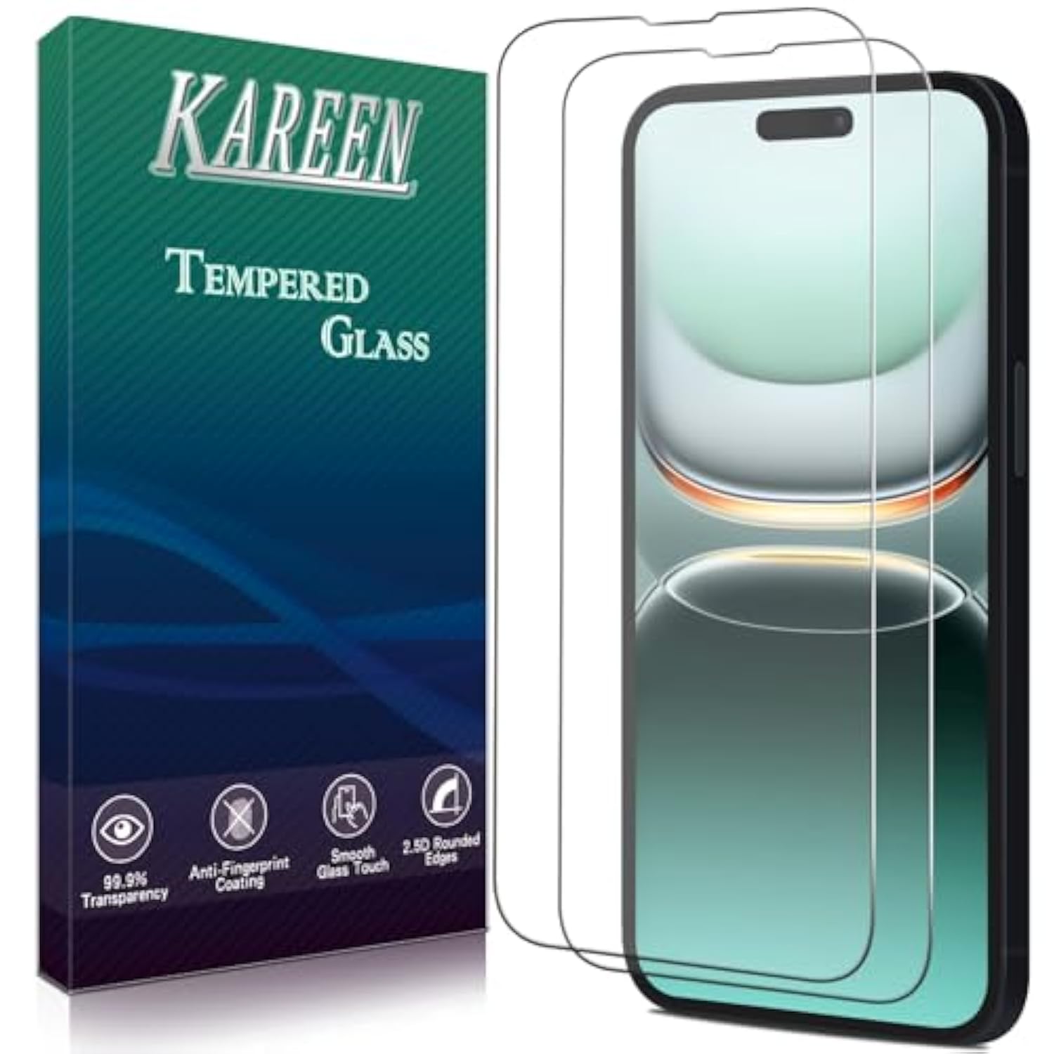 2 Pack Screen Protector For Iphone 14 Pro Max 6.7-Inch Tempered Glass Film, 9H Hardness, Anti Scratch, Bubble Free, Case Friendly, Easy To Install