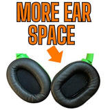 Ear Pad Cushions For Razer Opus X Headphones/Headset Replacement Parts Pair Xl Upgraded Soft Protein Leather And Premium Foam