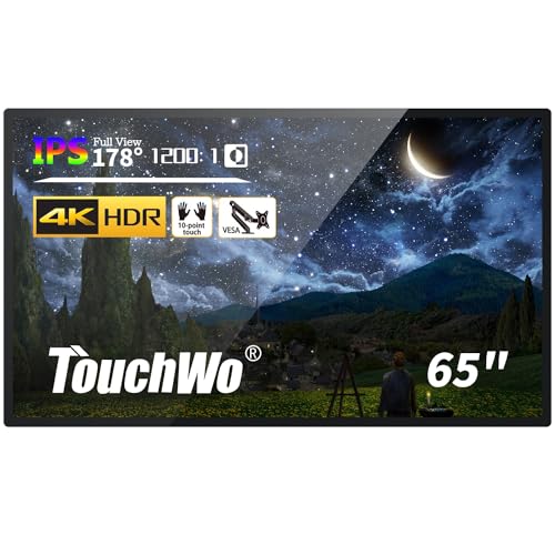 65 Inch Interactive Touchscreen Monitor, Smart Board With 4K Display, Win-11 Electronic Whiteboard Touch Screen Pc For Office And Classroom, Core I7 Ram 8G & Rom 512G