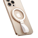 [2025 Unrivaled Stability] Magnetic Phone Grip Holder For Magsafe Ring Stand Holder Kickstand Compatible With Magsafe Accessories For 16 Pro Max Plus 15/14/13/12&Android,Rosegold