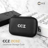 Kz Zs10 Pro In Ear Monitor Case,Ccz Zc02 Eva Leather Storage Box,Waterproof Earphone Storage Box,Travel Carrying Case,Pressure Resistant Box,Earphone Storage Bag Suitable For Edx Pro/Zst/As10/Castor