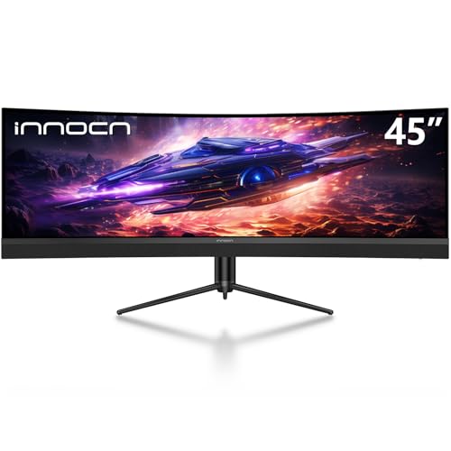45C1R 45 Inch 5120 X 1440P Ultrawide Curved Gaming Monitor, R1500, Hdr400, Usb Type-C 90W Power