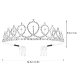 'Birthday Queen' Sash & Rhinestone Tiara Set - Silver Birthday Tiaras And Sash Party Favors For Women