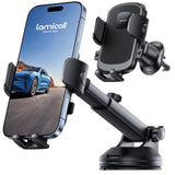 Car Phone Holder Mount [3-In-1 Military-Grade Suction Cup] 360° Rotation Phone Holders For Your Car [Metal Hook] Cell Phone Car Mount Dashboard Vent Windshield For Iphone 16 All Smartphone
