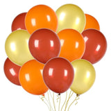 30 Pcs Fall Balloons 12 Inch Orange Gold Burgundy Latex Thanksgiving Party Decor