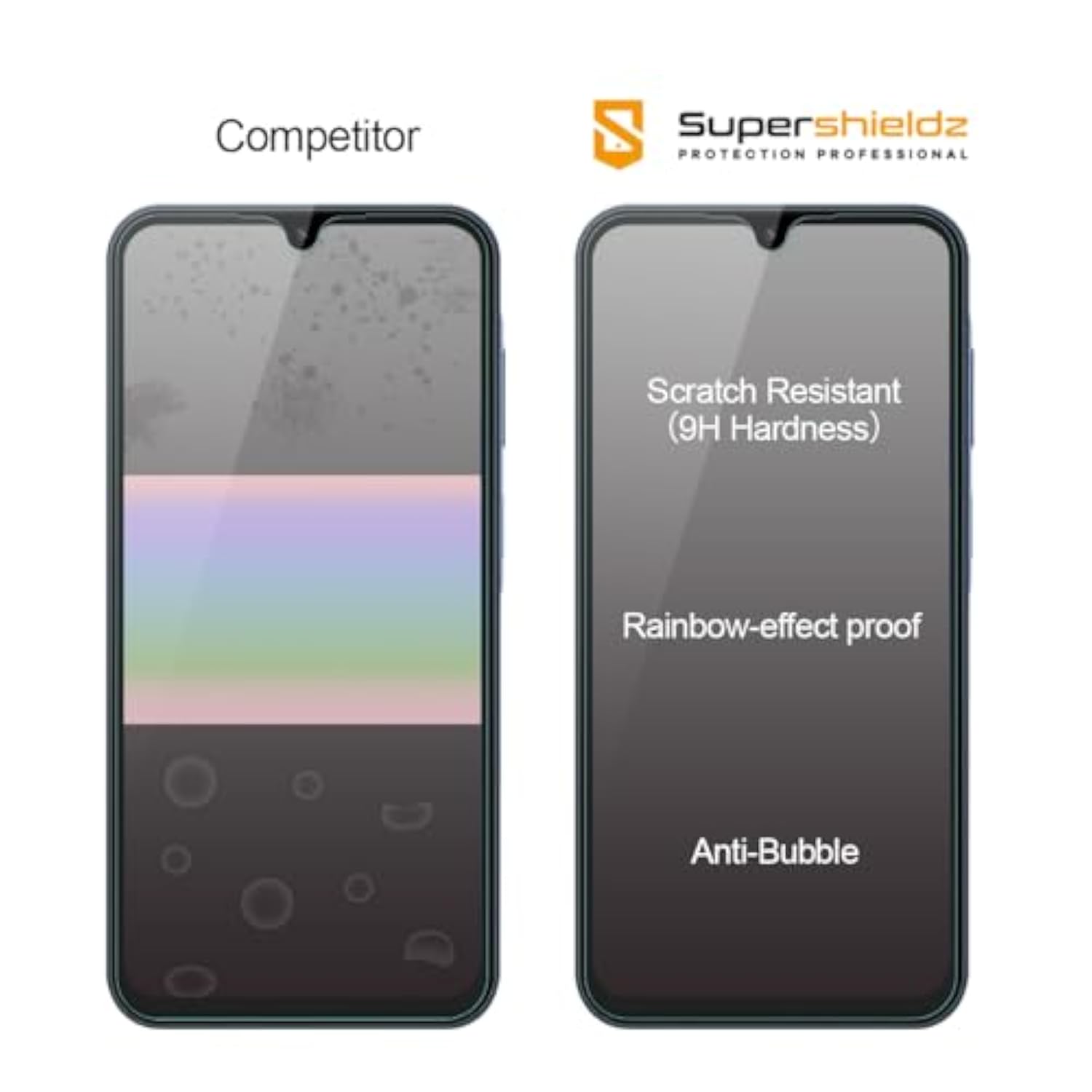 (3 Pack) Designed For Samsung Galaxy A15 5G Tempered Glass Screen Protector, Anti Scratch, Bubble Free