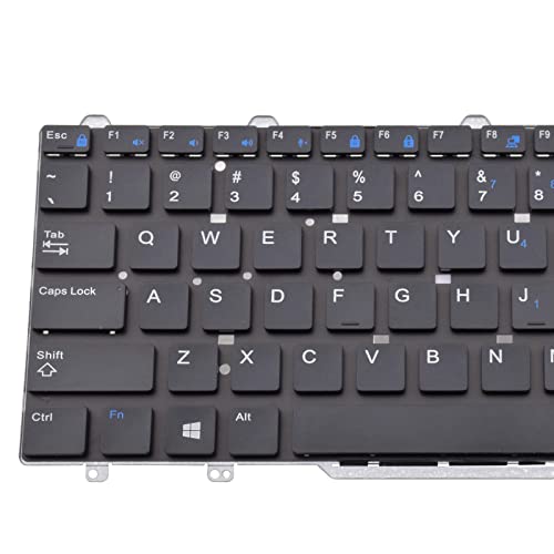 Replacement Keyboard Compatible With Dell Latitude 3340 3350 E3340 7350 E5450 E5470 E7450 E7470 13 7000 2-In-1 7350 Black Us Layout Without Pointer No Backlight